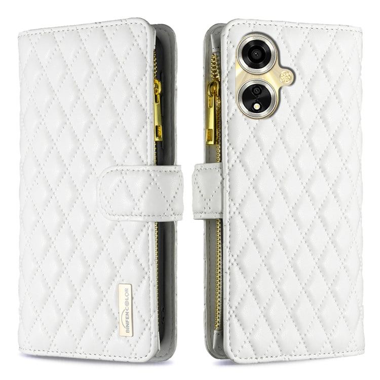 Diamond Lattice Zipper Wallet Leather Flip Phone Case, For OPPO A38 4G, For OPPO Find X7, For OPPO Find X7 Ultra, For OPPO A58 4G, For OPPO A98 5G, For OPPO A79 5G, For OPPO A59 5G