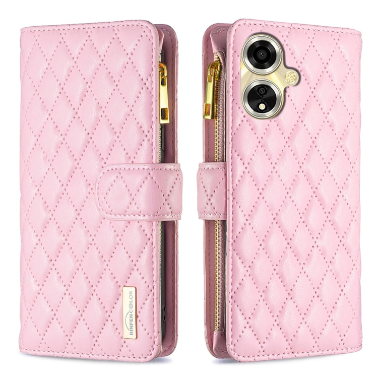 Diamond Lattice Zipper Wallet Leather Flip Phone Case, For OPPO A38 4G, For OPPO Find X7, For OPPO Find X7 Ultra, For OPPO A58 4G, For OPPO A98 5G, For OPPO A79 5G, For OPPO A59 5G