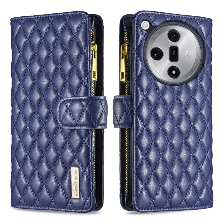 Diamond Lattice Zipper Wallet Leather Flip Phone Case, For OPPO Reno16 F 5G/Reno16 FS 5G, For OPPO Reno16/Reno16 Pro 5G Global, For OPPO Find X7, For OPPO Find X7 Ultra, For OPPO A38 4G, For OPPO A58 4G, For OPPO A98 5G, For OPPO A79 5G