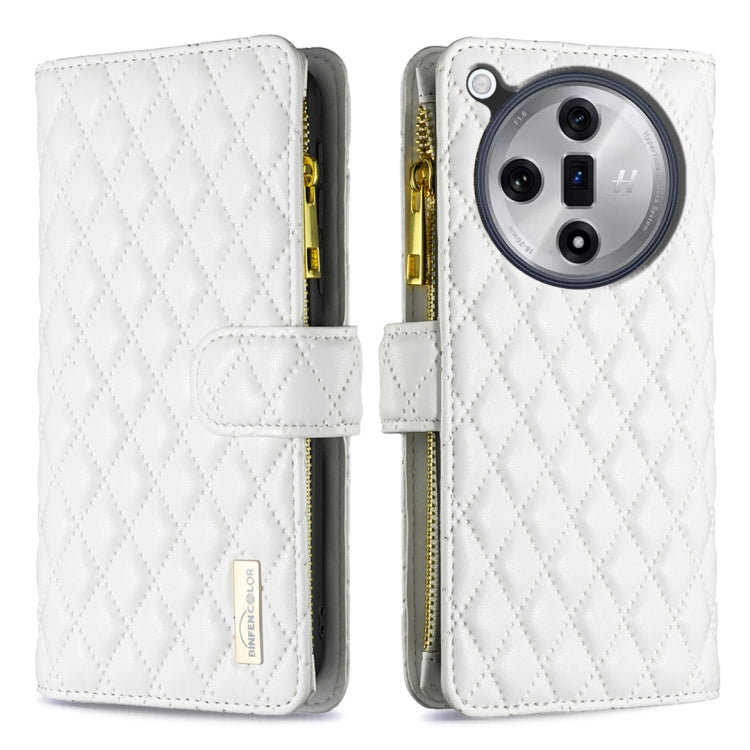 Diamond Lattice Zipper Wallet Leather Flip Phone Case, For OPPO Reno16 F 5G/Reno16 FS 5G, For OPPO Reno16/Reno16 Pro 5G Global, For OPPO Find X7, For OPPO Find X7 Ultra, For OPPO A38 4G, For OPPO A58 4G, For OPPO A98 5G, For OPPO A79 5G