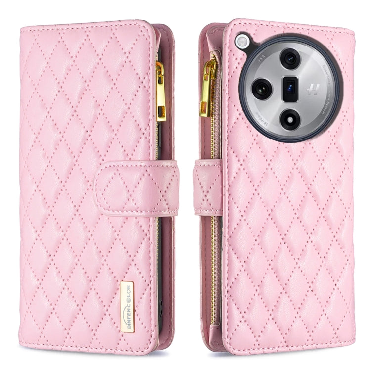 Diamond Lattice Zipper Wallet Leather Flip Phone Case, For OPPO Reno16 F 5G/Reno16 FS 5G, For OPPO Reno16/Reno16 Pro 5G Global, For OPPO Find X7, For OPPO Find X7 Ultra, For OPPO A38 4G, For OPPO A58 4G, For OPPO A98 5G, For OPPO A79 5G