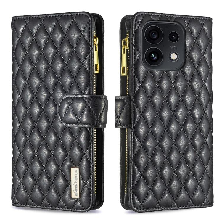 Diamond Lattice Zipper Wallet Leather Flip Phone Case, For OPPO Reno16 F 5G/Reno16 FS 5G, For OPPO Reno16/Reno16 Pro 5G Global, For OPPO Find X7, For OPPO Find X7 Ultra, For OPPO A38 4G, For OPPO A58 4G, For OPPO A98 5G, For OPPO A79 5G