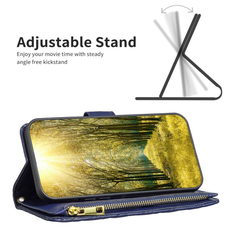 Diamond Lattice Zipper Wallet Leather Flip Phone Case, For OPPO Reno16 F 5G/Reno16 FS 5G, For OPPO Reno16/Reno16 Pro 5G Global, For OPPO Find X7, For OPPO Find X7 Ultra, For OPPO A38 4G, For OPPO A58 4G, For OPPO A98 5G, For OPPO A79 5G