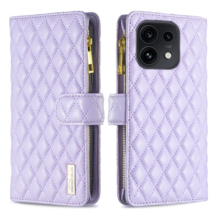 Diamond Lattice Zipper Wallet Leather Flip Phone Case, For OPPO Reno16 F 5G/Reno16 FS 5G, For OPPO Reno16/Reno16 Pro 5G Global, For OPPO Find X7, For OPPO Find X7 Ultra, For OPPO A38 4G, For OPPO A58 4G, For OPPO A98 5G, For OPPO A79 5G