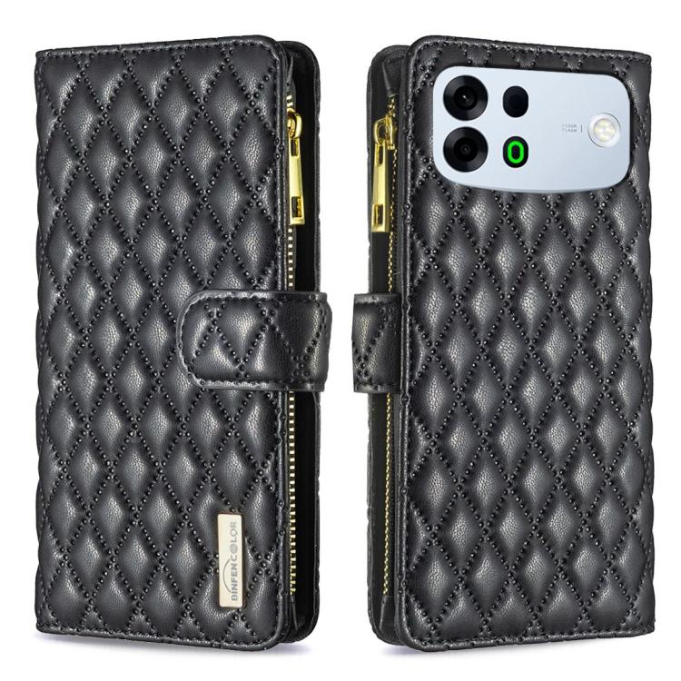 Diamond Lattice Zipper Wallet Leather Flip Phone Case, For OPPO A7 Pro 5G, For OPPO Find X10 5G, For OPPO Find X10 Pro Max 5G, For OPPO A7 Pro Max 5G, For OPPO Reno16 F 5G/Reno16 FS 5G, For OPPO Reno16/Reno16 Pro 5G Global, For OPPO Find X7            ...