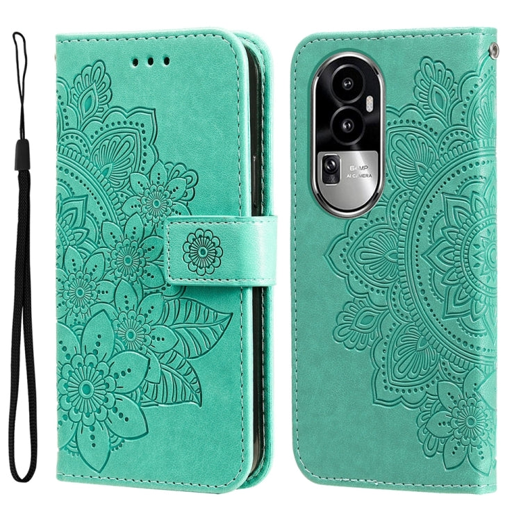 Seven-petal Flowers Embossing Leather Phone Case, For OPPO A58 4G, For OPPO Reno10 5G / Reno10 Pro 5G Global, For OPPO A78 4G, For OPPO Find X8 Pro, For OPPO A79 5G