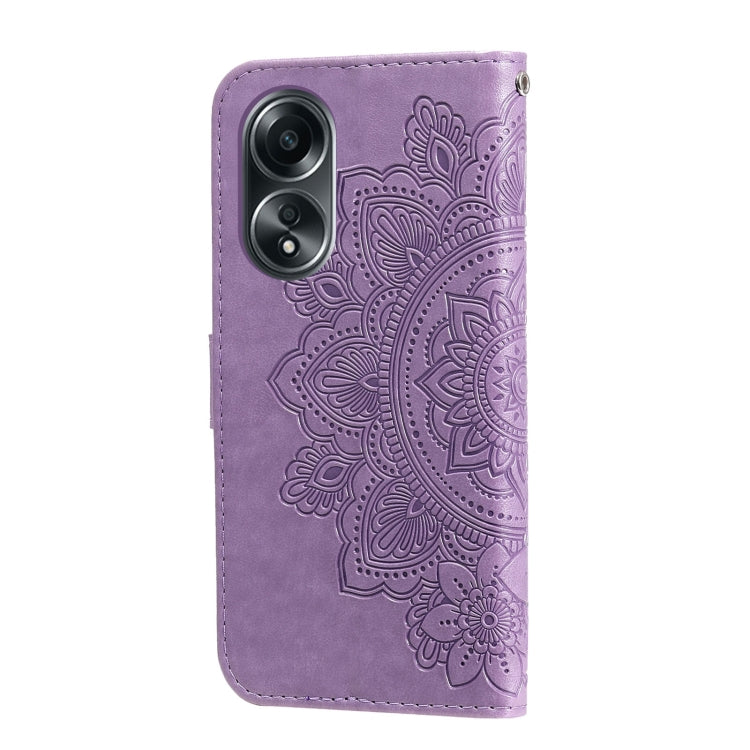 Seven-petal Flowers Embossing Leather Phone Case, For OPPO A58 4G, For OPPO Reno10 5G / Reno10 Pro 5G Global, For OPPO A78 4G, For OPPO Find X8 Pro, For OPPO A79 5G