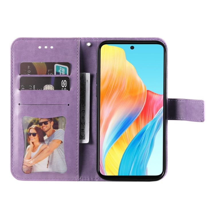Seven-petal Flowers Embossing Leather Phone Case, For OPPO A58 4G, For OPPO Reno10 5G / Reno10 Pro 5G Global, For OPPO A78 4G, For OPPO Find X8 Pro, For OPPO A79 5G