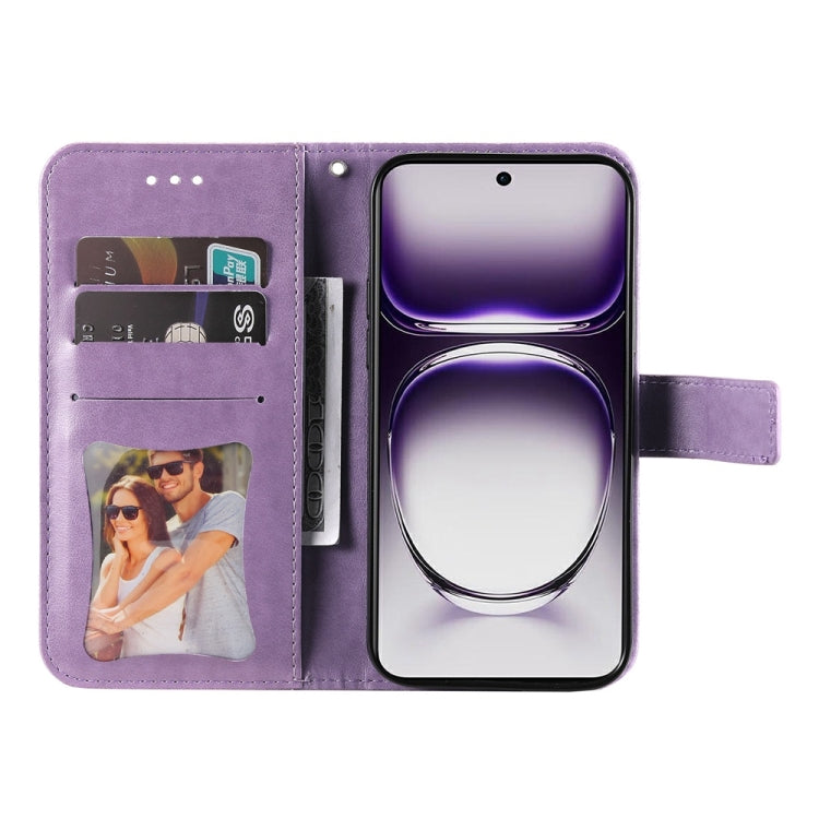Seven-petal Flowers Embossing Leather Phone Case, For OPPO Reno12 5G Global, For OPPO K12x, For OPPO A60 4G Global, For OPPO K12, For OPPO A3 Pro 5G, For OPPO Reno11 F Global / F25 Pro Global, For OPPO Reno11 5G Global, For OPPO A59 5G / A2m           ...