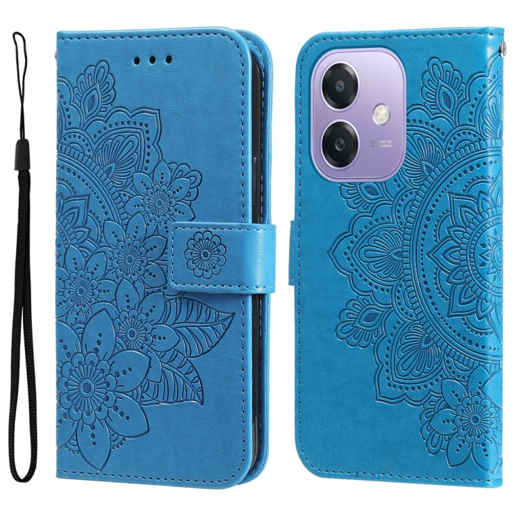 Seven-petal Flowers Embossing Leather Phone Case, For OPPO F33 Pro 5G, For OPPO Reno15 F 5G, For OPPO Reno15 5G Global / Reno 15c 5G, For OPPO A6 4G / 5G / A6x 5G Global, For OPPO Find X9, For OPPO A6 Pro 4G / 5G Global / F31 5G, For OPPO Find X9 Pro  ...