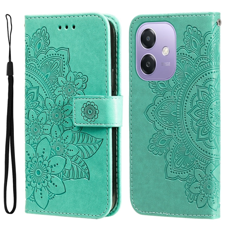 Seven-petal Flowers Embossing Leather Phone Case, For OPPO F33 Pro 5G, For OPPO Reno15 F 5G, For OPPO Reno15 5G Global / Reno 15c 5G, For OPPO A6 4G / 5G / A6x 5G Global, For OPPO Find X9, For OPPO A6 Pro 4G / 5G Global / F31 5G, For OPPO Find X9 Pro  ...