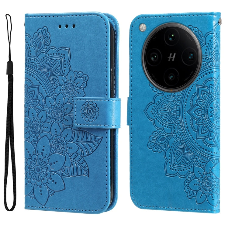 Seven-petal Flowers Embossing Leather Phone Case, For OPPO A58 4G, For OPPO Reno10 5G / Reno10 Pro 5G Global, For OPPO A78 4G, For OPPO Find X8 Pro, For OPPO A79 5G