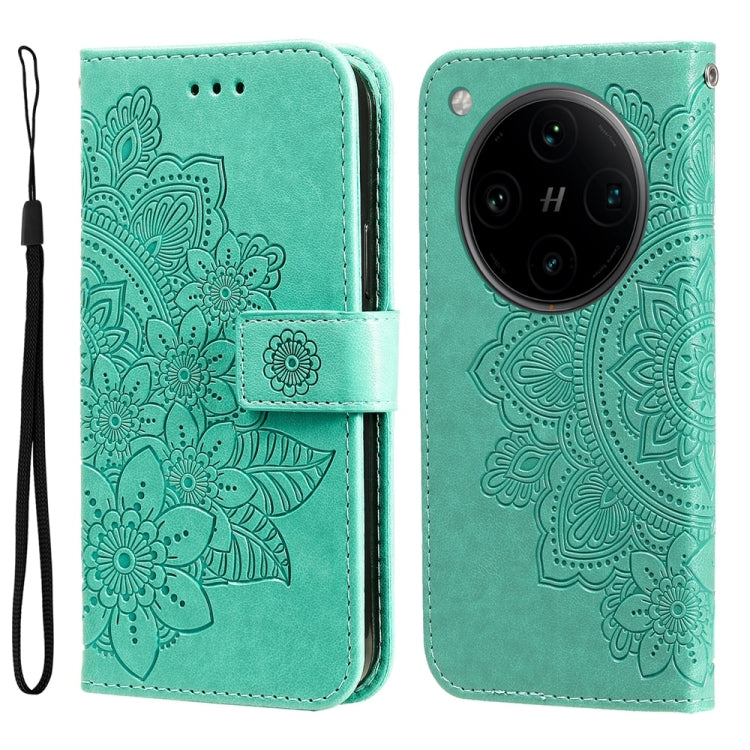 Seven-petal Flowers Embossing Leather Phone Case, For OPPO A58 4G, For OPPO Reno10 5G / Reno10 Pro 5G Global, For OPPO A78 4G, For OPPO Find X8 Pro, For OPPO A79 5G
