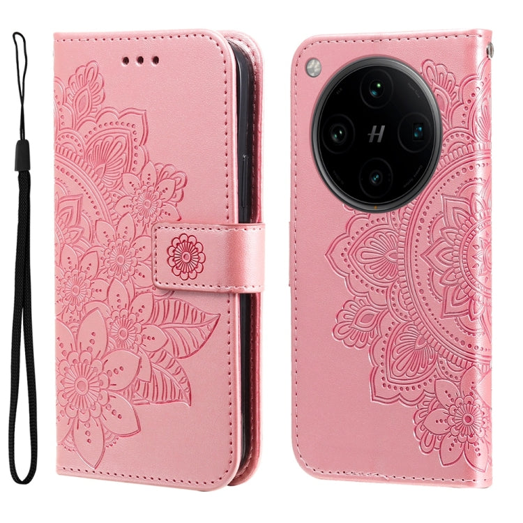 Seven-petal Flowers Embossing Leather Phone Case, For OPPO A58 4G, For OPPO Reno10 5G / Reno10 Pro 5G Global, For OPPO A78 4G, For OPPO Find X8 Pro, For OPPO A79 5G