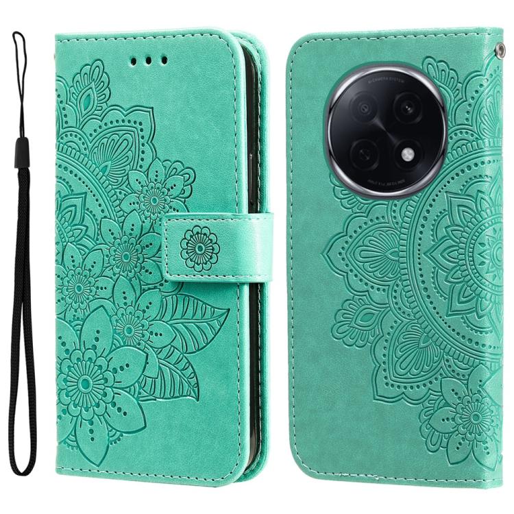 Seven-petal Flowers Embossing Leather Phone Case, For OPPO Reno13 Pro / Reno14 Pro Global, For OPPO F29 5G Global, For OPPO A5 Pro 5G Global, For OPPO Reno13 F 4G / 5G, For OPPO A5 Pro  China, For OPPO Find X8, For OPPO Reno12 F 4G                     ...