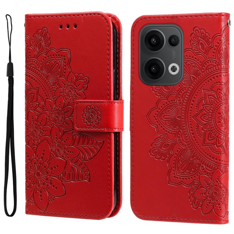 Seven-petal Flowers Embossing Leather Phone Case, For OPPO F33 Pro 5G, For OPPO Reno15 F 5G, For OPPO Reno15 5G Global / Reno 15c 5G, For OPPO A6 4G / 5G / A6x 5G Global, For OPPO Find X9, For OPPO A6 Pro 4G / 5G Global / F31 5G, For OPPO Find X9 Pro  ...
