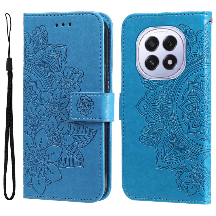 Seven-petal Flowers Embossing Leather Phone Case, For OPPO Reno13 Pro / Reno14 Pro Global, For OPPO F29 5G Global, For OPPO A5 Pro 5G Global, For OPPO Reno13 F 4G / 5G, For OPPO A5 Pro  China, For OPPO Find X8, For OPPO Reno12 F 4G                     ...
