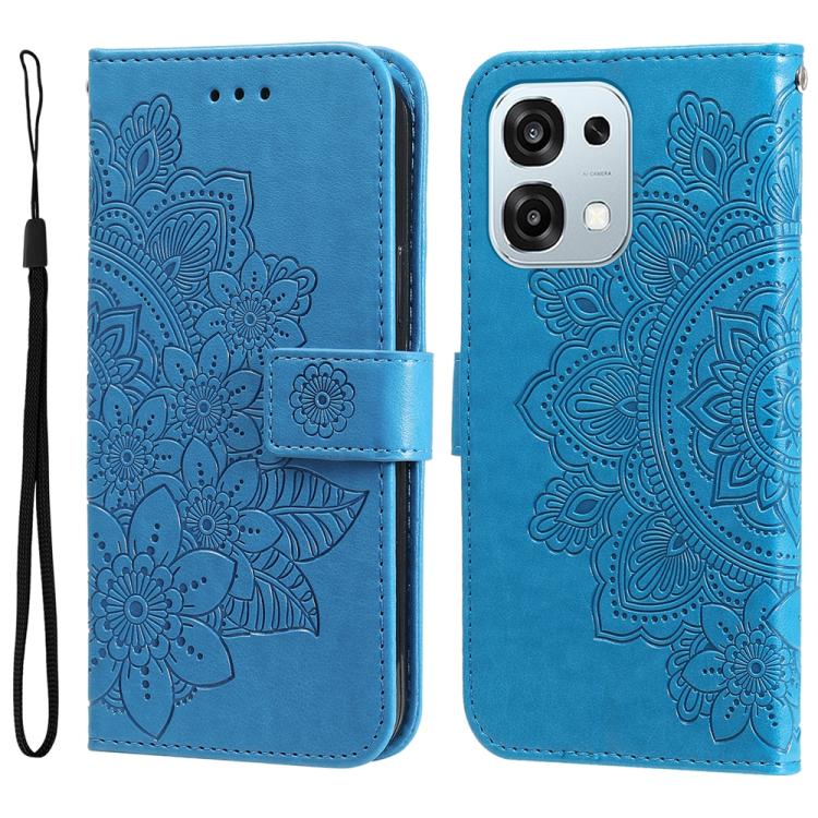 Seven-petal Flowers Embossing Leather Phone Case, For OPPO F33 Pro 5G, For OPPO Reno15 F 5G, For OPPO Reno15 5G Global / Reno 15c 5G, For OPPO A6 4G / 5G / A6x 5G Global, For OPPO Find X9, For OPPO A6 Pro 4G / 5G Global / F31 5G, For OPPO Find X9 Pro  ...