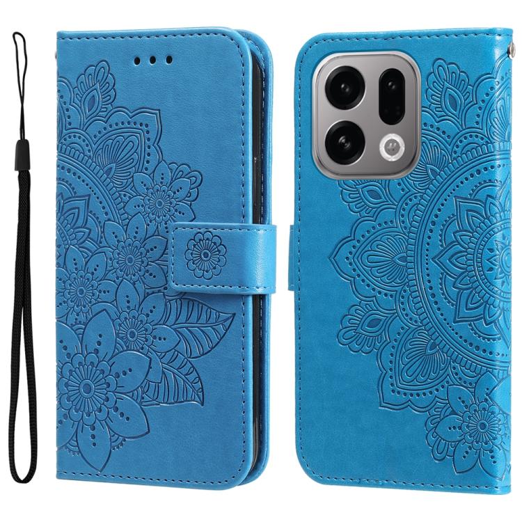 Seven-petal Flowers Embossing Leather Phone Case, For OPPO F33 Pro 5G, For OPPO Reno15 F 5G, For OPPO Reno15 5G Global / Reno 15c 5G, For OPPO A6 4G / 5G / A6x 5G Global, For OPPO Find X9, For OPPO A6 Pro 4G / 5G Global / F31 5G, For OPPO Find X9 Pro  ...