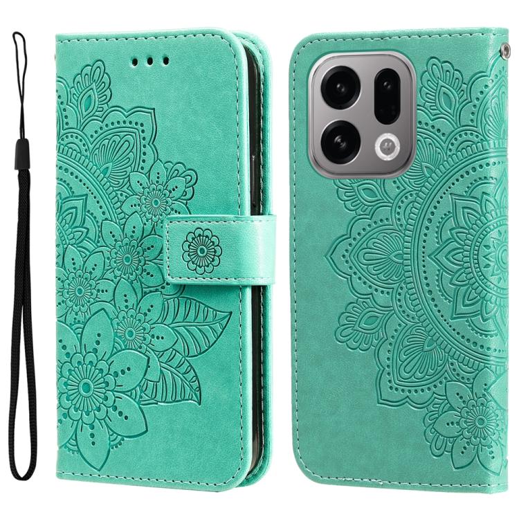 Seven-petal Flowers Embossing Leather Phone Case, For OPPO F33 Pro 5G, For OPPO Reno15 F 5G, For OPPO Reno15 5G Global / Reno 15c 5G, For OPPO A6 4G / 5G / A6x 5G Global, For OPPO Find X9, For OPPO A6 Pro 4G / 5G Global / F31 5G, For OPPO Find X9 Pro  ...