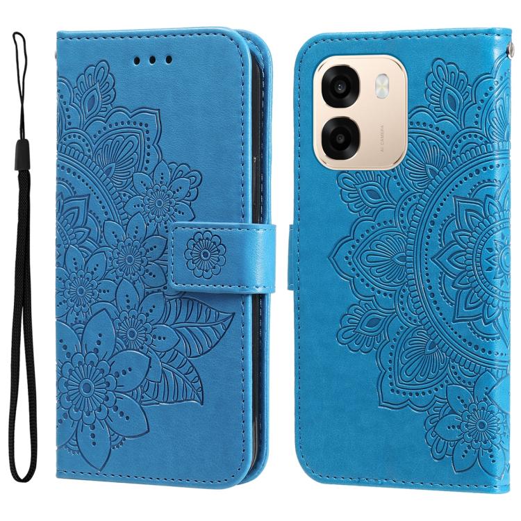 Seven-petal Flowers Embossing Leather Phone Case, For OPPO F33 Pro 5G, For OPPO Reno15 F 5G, For OPPO Reno15 5G Global / Reno 15c 5G, For OPPO A6 4G / 5G / A6x 5G Global, For OPPO Find X9, For OPPO A6 Pro 4G / 5G Global / F31 5G, For OPPO Find X9 Pro  ...