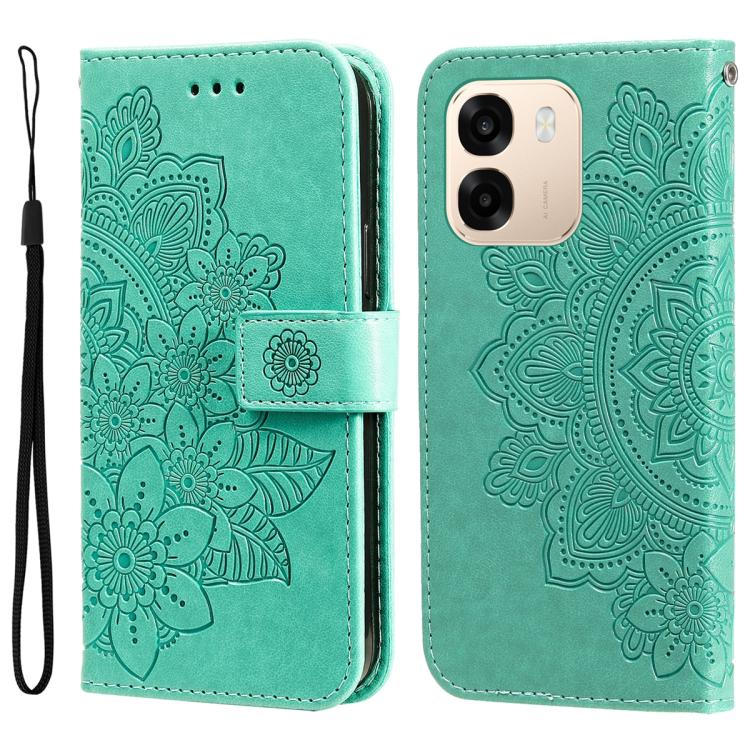 Seven-petal Flowers Embossing Leather Phone Case, For OPPO F33 Pro 5G, For OPPO Reno15 F 5G, For OPPO Reno15 5G Global / Reno 15c 5G, For OPPO A6 4G / 5G / A6x 5G Global, For OPPO Find X9, For OPPO A6 Pro 4G / 5G Global / F31 5G, For OPPO Find X9 Pro  ...