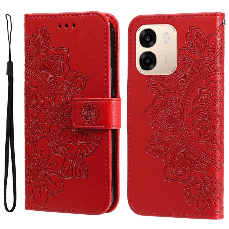 Seven-petal Flowers Embossing Leather Phone Case, For OPPO F33 Pro 5G, For OPPO Reno15 F 5G, For OPPO Reno15 5G Global / Reno 15c 5G, For OPPO A6 4G / 5G / A6x 5G Global, For OPPO Find X9, For OPPO A6 Pro 4G / 5G Global / F31 5G, For OPPO Find X9 Pro  ...