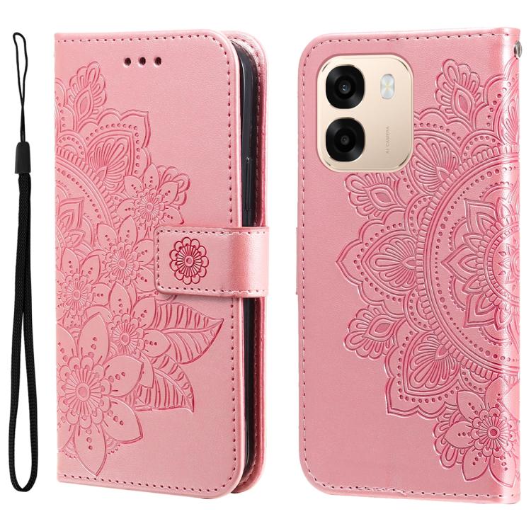 Seven-petal Flowers Embossing Leather Phone Case, For OPPO F33 Pro 5G, For OPPO Reno15 F 5G, For OPPO Reno15 5G Global / Reno 15c 5G, For OPPO A6 4G / 5G / A6x 5G Global, For OPPO Find X9, For OPPO A6 Pro 4G / 5G Global / F31 5G, For OPPO Find X9 Pro  ...
