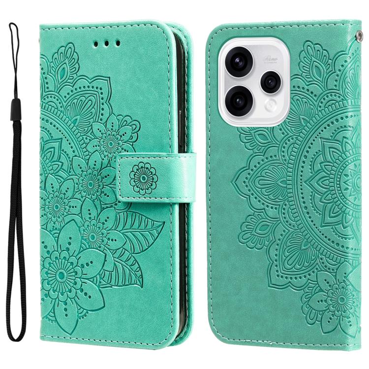 Seven-petal Flowers Embossing Leather Phone Case, For OPPO F33 Pro 5G, For OPPO Reno15 F 5G, For OPPO Reno15 5G Global / Reno 15c 5G, For OPPO A6 4G / 5G / A6x 5G Global, For OPPO Find X9, For OPPO A6 Pro 4G / 5G Global / F31 5G, For OPPO Find X9 Pro  ...