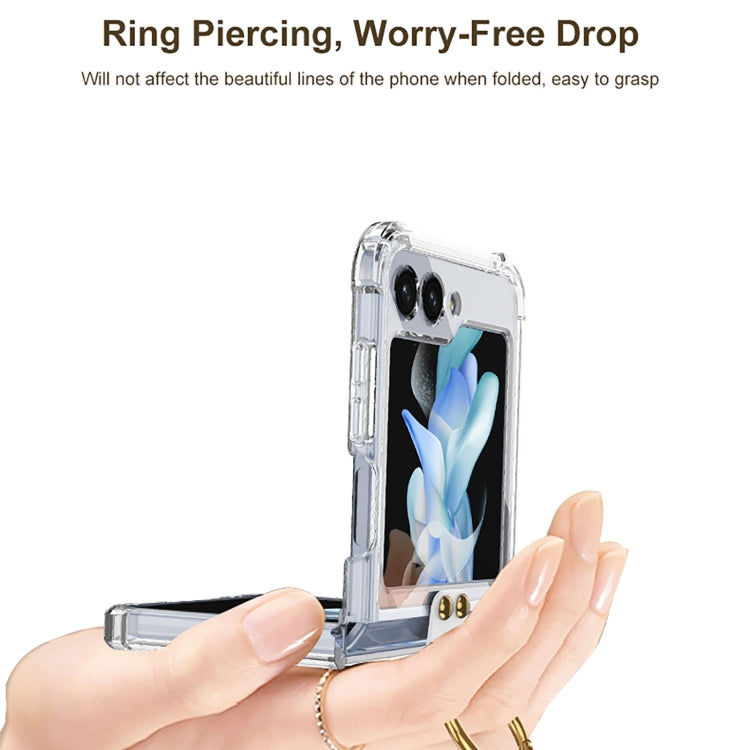 GKK MagSafe Airbag Hinge Shockproof Phone Case with Ring Holder, For Samsung Galaxy Z Flip6 / Flip7 FE, For Samsung Galaxy Z Flip5