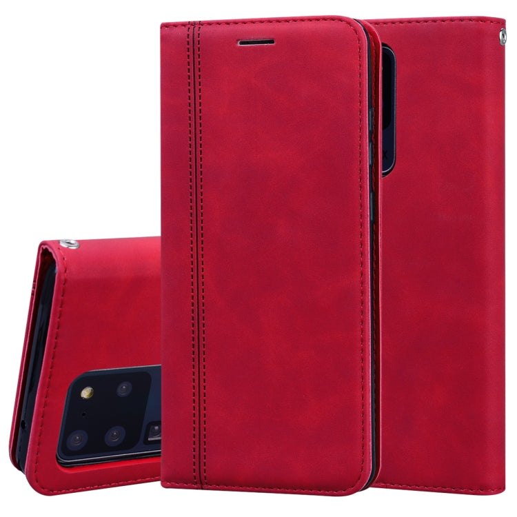 Frosted Business Magnetic Horizontal Flip PU Leather Case with Holder & Card Slot & Lanyard, For Samsung Galaxy S10 Lite / A91, For Samsung Galaxy S10, For Samsung Galaxy S20, For Samsung Galaxy S20 Plus, For Samsung Galaxy S20 Ultra                   ...