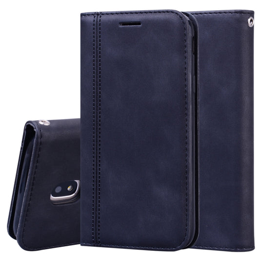 Frosted Business Magnetic Horizontal Flip PU Leather Case with Holder & Card Slot & Lanyard, For Samsung Galaxy J3 / J330  (EU), For Samsung Galaxy J5 (2016) / J510, For Samsung Galaxy J5 / J530 (EU), For Samsung Galaxy J7 / J730 (EU)                  ...