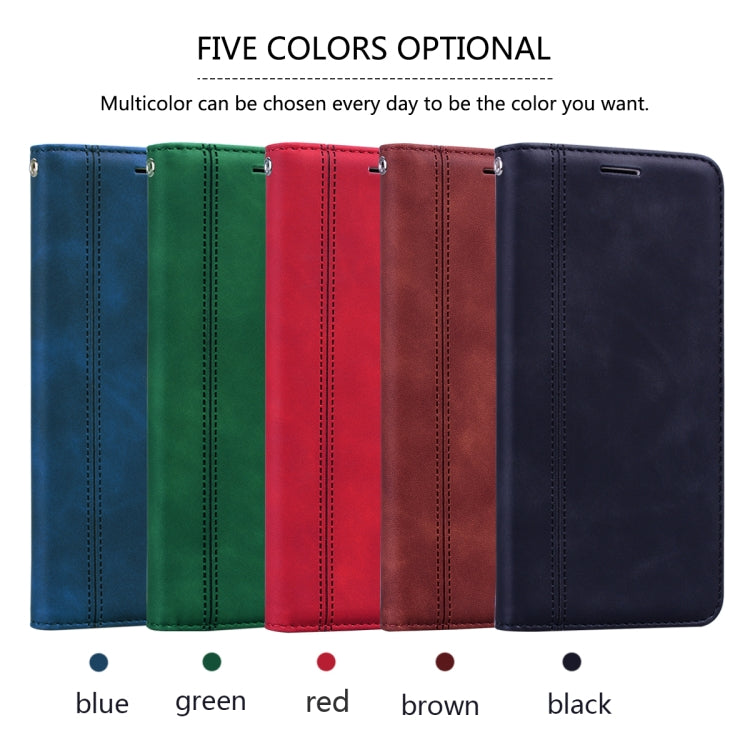 Frosted Business Magnetic Horizontal Flip PU Leather Case with Holder & Card Slot & Lanyard, For Samsung Galaxy J3 / J330  (EU), For Samsung Galaxy J5 (2016) / J510, For Samsung Galaxy J5 / J530 (EU), For Samsung Galaxy J7 / J730 (EU)                  ...
