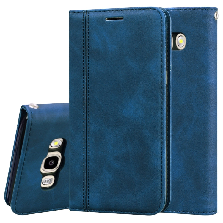 Frosted Business Magnetic Horizontal Flip PU Leather Case with Holder & Card Slot & Lanyard, For Samsung Galaxy J3 / J330  (EU), For Samsung Galaxy J5 (2016) / J510, For Samsung Galaxy J5 / J530 (EU), For Samsung Galaxy J7 / J730 (EU)                  ...