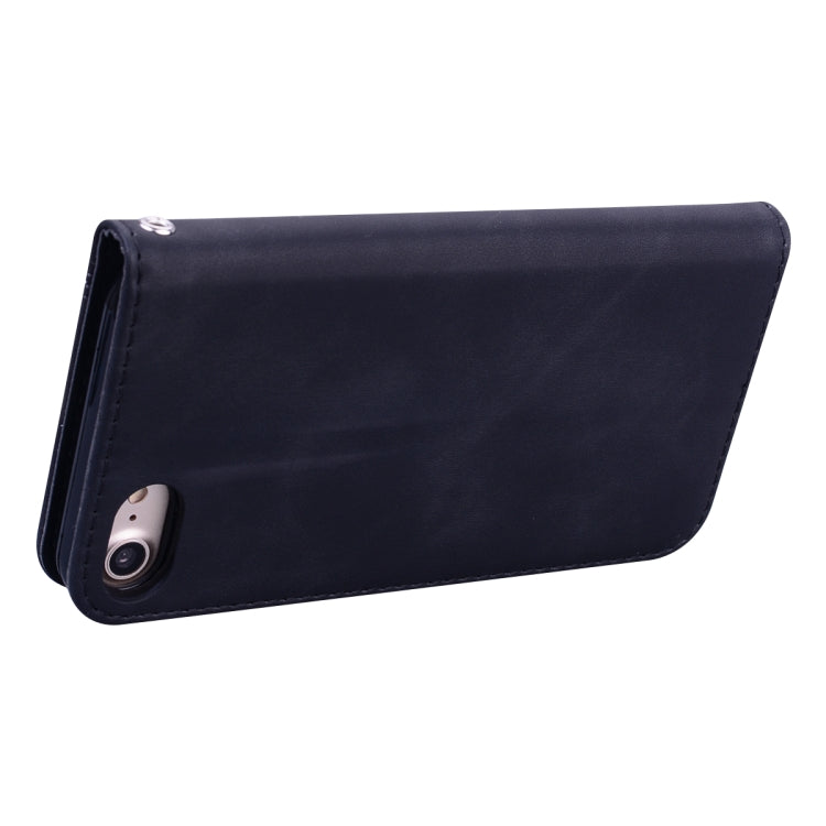 Frosted Business Magnetic Horizontal Flip PU Leather Case with Holder & Card Slot & Lanyard, For iPhone SE 2022 / SE 2020 & 8 & 7, For iPhone 8 Plus & 7 Plus, For iPhone 11 Pro, For iPhone 11, For iPhone 11 Pro Max, For iPhone XS / X, For iPhone XR    ...