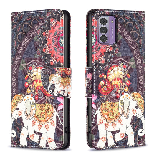 Colored Drawing Leather Phone Case, For Nokia G42/G310