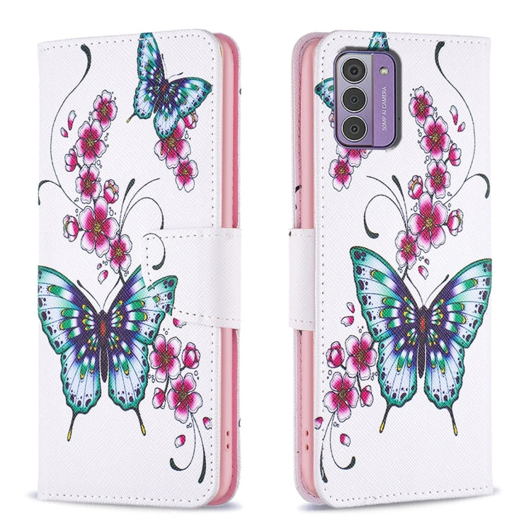 Colored Drawing Leather Phone Case, For Nokia G42/G310