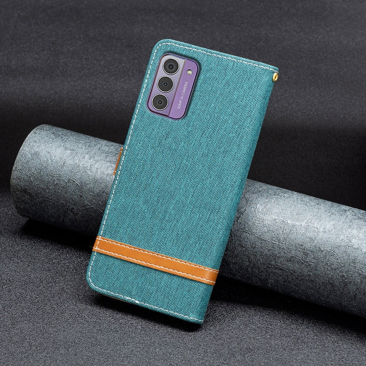 Color Matching Denim Texture Horizontal Flip Leather Case, For Nokia G42/G310