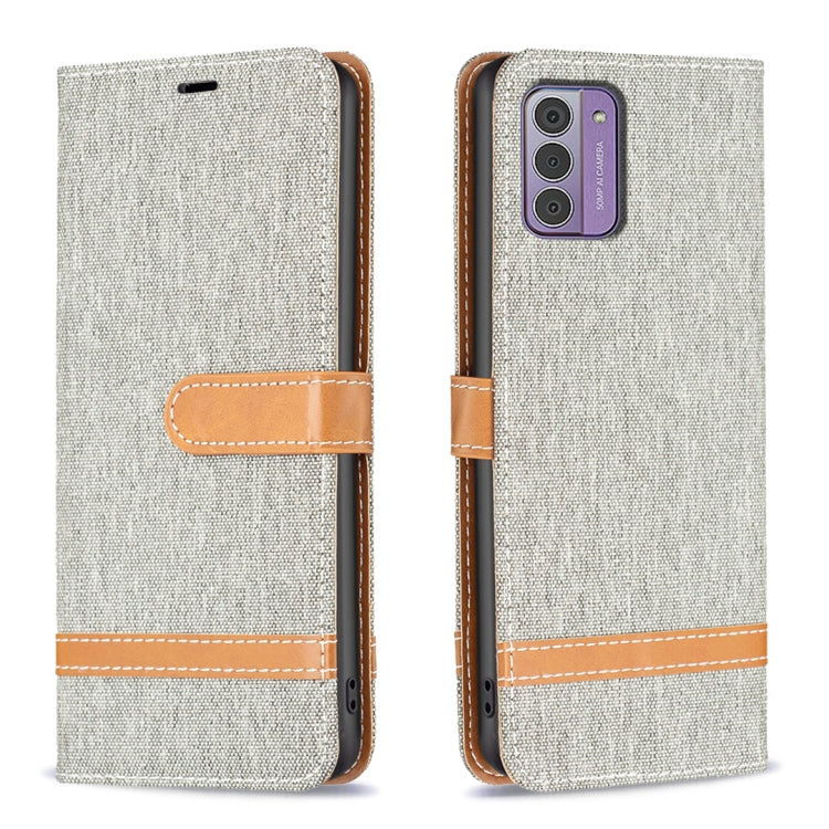 Color Matching Denim Texture Horizontal Flip Leather Case, For Nokia G42/G310