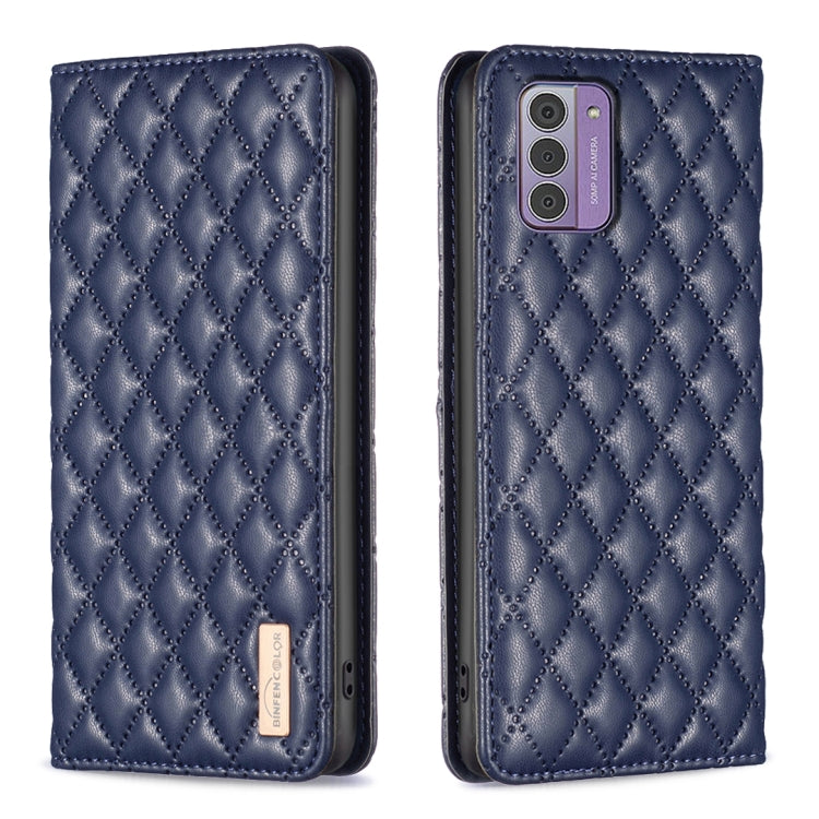 Diamond Lattice Magnetic Leather Flip Phone Case, For Nokia G42/G310