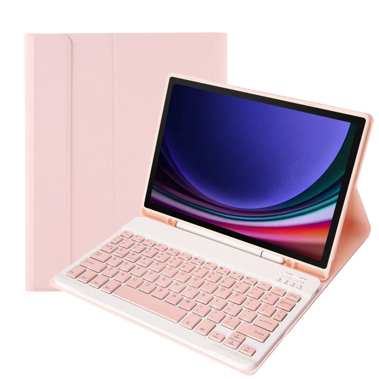 A710B Candy Color TPU Bluetooth Keyboard Leather Tablet Case with Pen Holder, For Samsung Galaxy Tab S9 FE / S10 FE, For Samsung Galaxy Tab S9 (A710B)