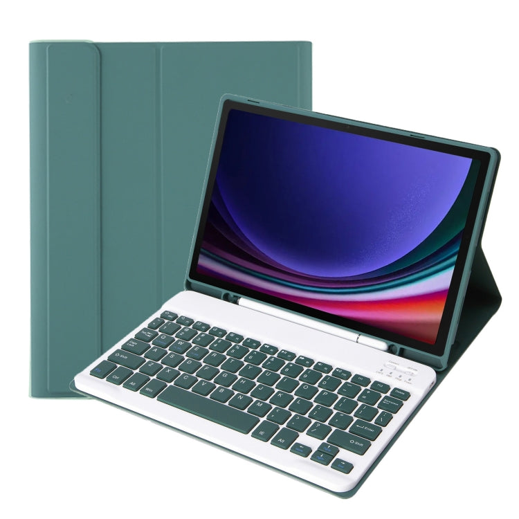 A710B Candy Color TPU Bluetooth Keyboard Leather Tablet Case with Pen Holder, For Samsung Galaxy Tab S9 FE / S10 FE, For Samsung Galaxy Tab S9 (A710B)