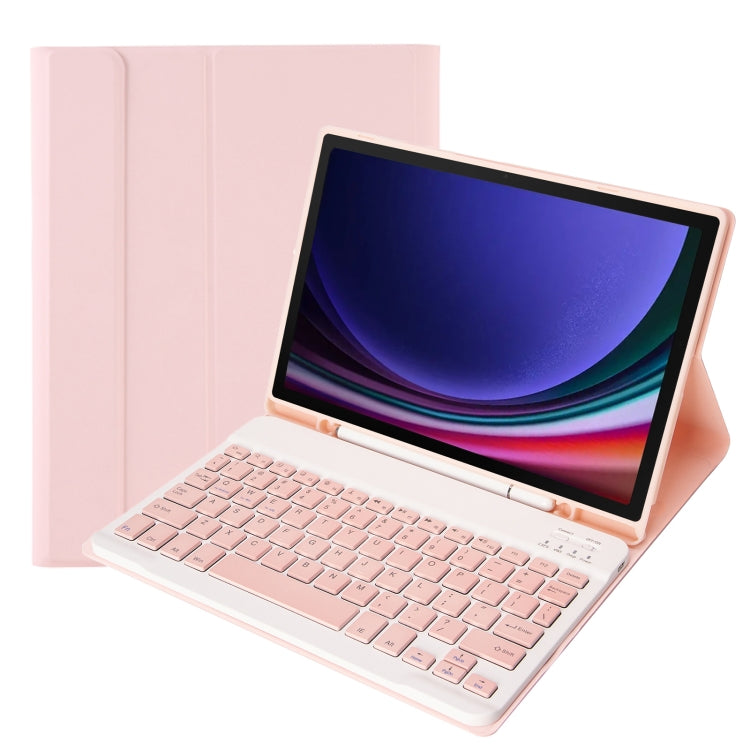 A710B Candy Color TPU Bluetooth Keyboard Leather Tablet Case with Pen Holder, For Samsung Galaxy Tab S9 FE / S10 FE, For Samsung Galaxy Tab S9 (A710B)