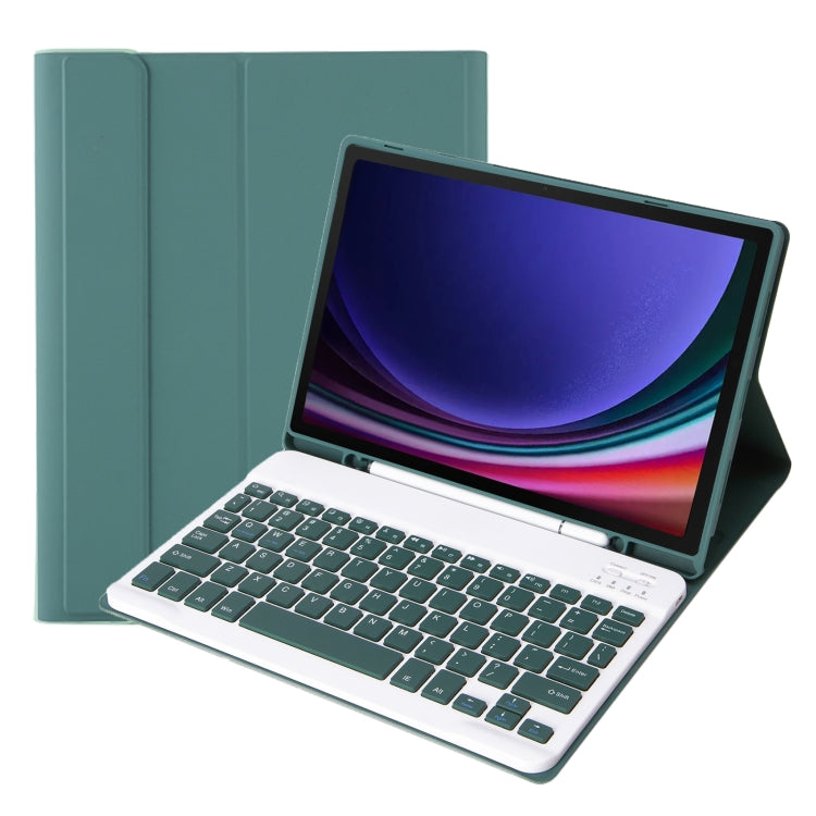 A710B Candy Color TPU Bluetooth Keyboard Leather Tablet Case with Pen Holder, For Samsung Galaxy Tab S9 FE / S10 FE, For Samsung Galaxy Tab S9 (A710B)