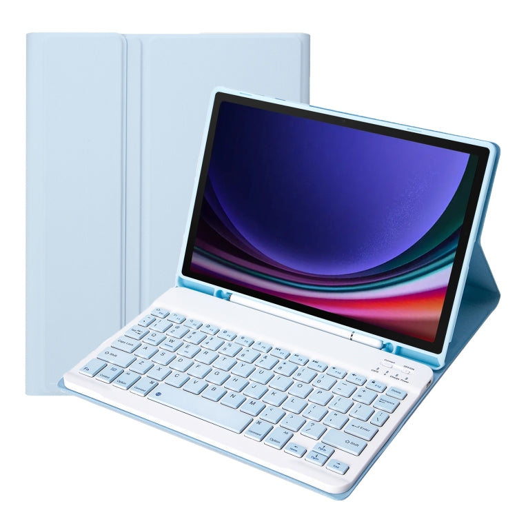 A710B Candy Color TPU Bluetooth Keyboard Leather Tablet Case with Pen Holder, For Samsung Galaxy Tab S9 FE / S10 FE, For Samsung Galaxy Tab S9 (A710B)
