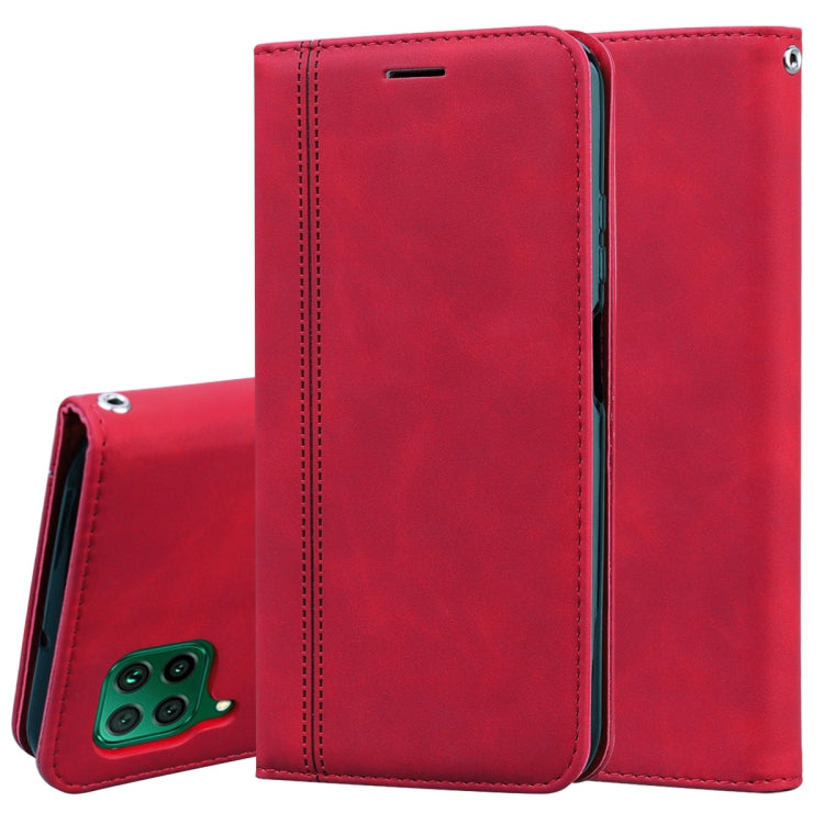 Frosted Business Magnetic Horizontal Flip PU Leather Case with Holder & Card Slot & Lanyard, For Huawei P40 Lite, For Huawei P Smart 2019, For Huawei P Smart / Enjoy 7S, For Huawei Y5 (2018), For Huawei P30 Lite, For Huawei P40 Lite E / Y7P            ...