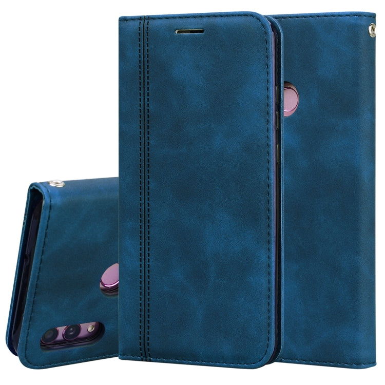 Frosted Business Magnetic Horizontal Flip PU Leather Case with Holder & Card Slot & Lanyard, For Huawei P40 Lite, For Huawei P Smart 2019, For Huawei P Smart / Enjoy 7S, For Huawei Y5 (2018), For Huawei P30 Lite, For Huawei P40 Lite E / Y7P            ...