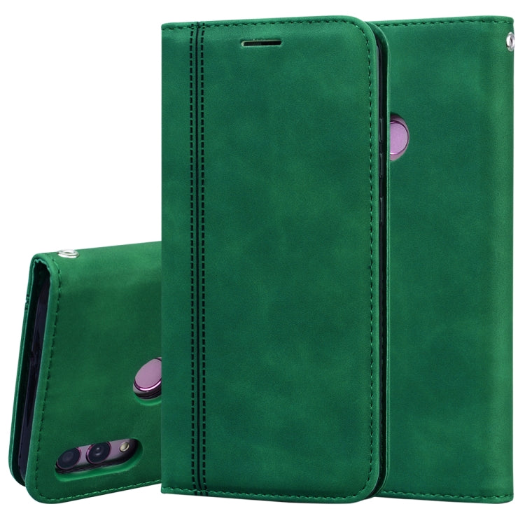 Frosted Business Magnetic Horizontal Flip PU Leather Case with Holder & Card Slot & Lanyard, For Huawei P40 Lite, For Huawei P Smart 2019, For Huawei P Smart / Enjoy 7S, For Huawei Y5 (2018), For Huawei P30 Lite, For Huawei P40 Lite E / Y7P            ...