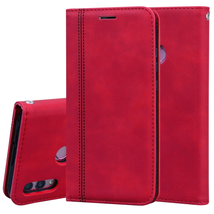 Frosted Business Magnetic Horizontal Flip PU Leather Case with Holder & Card Slot & Lanyard, For Huawei P40 Lite, For Huawei P Smart 2019, For Huawei P Smart / Enjoy 7S, For Huawei Y5 (2018), For Huawei P30 Lite, For Huawei P40 Lite E / Y7P            ...