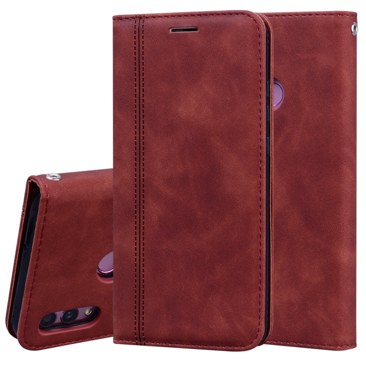 Frosted Business Magnetic Horizontal Flip PU Leather Case with Holder & Card Slot & Lanyard, For Huawei P40 Lite, For Huawei P Smart 2019, For Huawei P Smart / Enjoy 7S, For Huawei Y5 (2018), For Huawei P30 Lite, For Huawei P40 Lite E / Y7P            ...